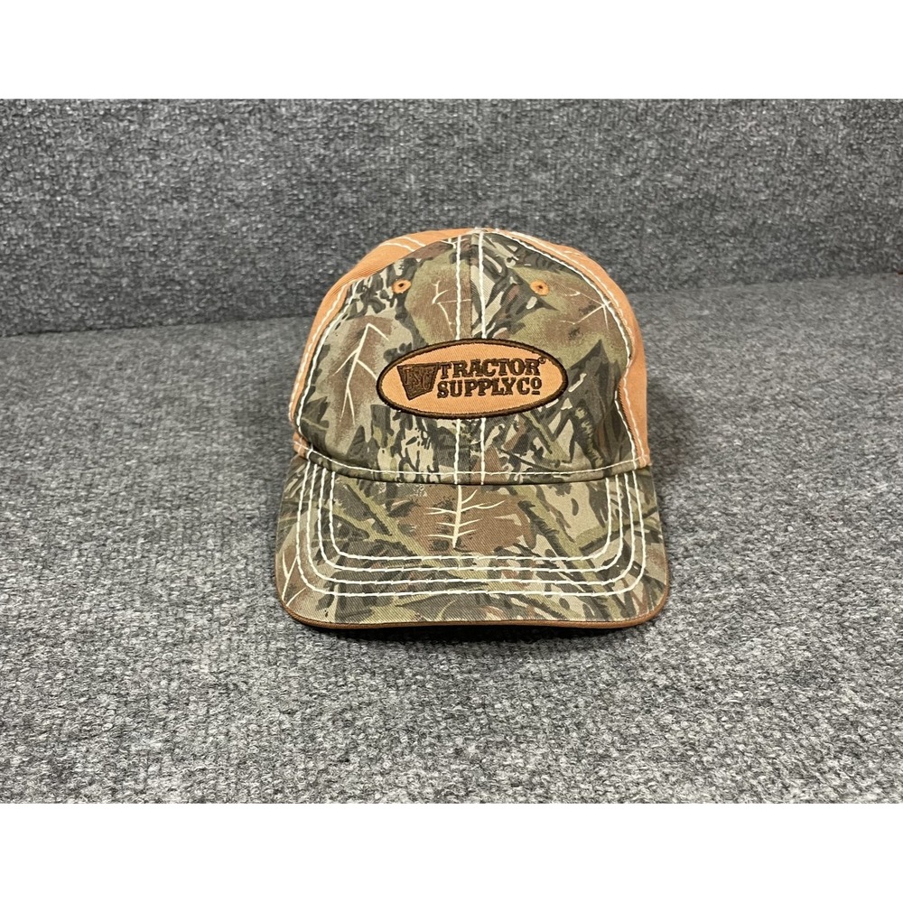 Tractor Supply Co Strapback Trucker Hat Camo Cap Camouflage Color Block Hunting